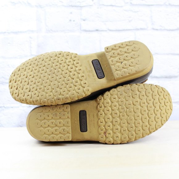 LL BEAN 8" Unlined Duck Boots Brown Leather USA Ma - Picture 9 of 9